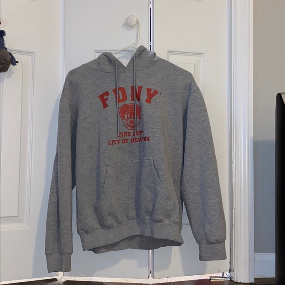 FDNY grey hoodie / sweatshirt